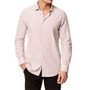 Camicia uomo in lino e cotone collo francese - slim fit