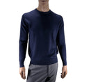 Maglia girocollo in misto lana merino