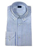 Camicia uomo Bagariny button down in lino e cotone - regular fit