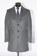 Cappotto classico monopetto uomo sartoriale in lana e cashmere