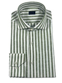 Camicia uomo Bagariny collo francese in lino e cotone - regular fit