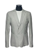 Giacca uomo sartoriale 2 bottoni in lino e cotone sfoderata