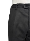 Pantalone classico sartoriale uomo Roberti drop 4 con pinces in misto fresco lana Tasmania