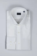 Camicia uomo Bagariny sartoriale in cotone fil a fil stretch - slim fit