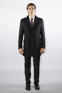 Cappotto doppiopetto sartoriale da uomo in pregiata lana