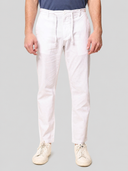 Pantalone uomo in lino e cotone con coulisse – slim fit
