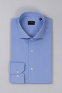 Camicia uomo Bagariny sartoriale in cotone popeline stretch - slim fit