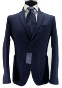 Giacca uomo in cotone elastico sfoderata slim fit