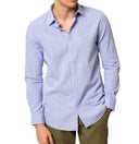 Camicia uomo in puro lino con collo francese - slim fit
