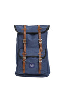 Zaino in tessuto in colorazione: nero, blu e grigio chiaro