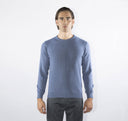 Maglia girocollo uomo in misto lana e cashmere