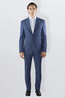 Abito uomo drop 7 sartoriale 2 bottoni Principe di Galles in misto lana