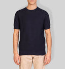 Maglia uomo mezza manica in cotone con lavorazione textured