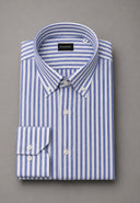 Camicia uomo Bagariny button down in lino e cotone – regular fit