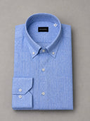Camicia uomo Bagariny button down in lino e cotone – regular fit