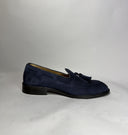 Mocassino uomo in camoscio con nappine e suola in cuoio – Made in Italy | Antica Sartoria Napoletana