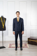 Abito doppiopetto uomo sartoriale drop 6 in lana tropical tinta unita - regular fit | Made in Italy