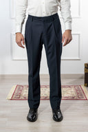 Pantalone sartoriale uomo in fresco lana Tasmania con pinces drop 4 - regular fit