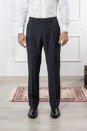 Pantalone sartoriale uomo in fresco lana Tasmania con pinces drop 4 - regular fit