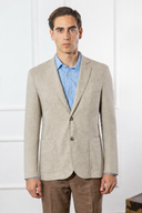 Giacca uomo sartoriale 2 bottoni in lino e cotone sfoderata – slim fit