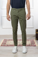 Pantalone chino uomo Briatore in cotone gabardine – slim fit