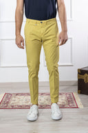 Pantalone chino uomo Briatore in cotone gabardine – slim fit
