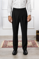 Pantalone sartoriale uomo in fresco lana Tasmania con pinces drop 4 - regular fit