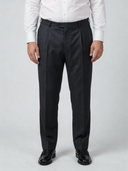 Pantalone sartoriale uomo in fresco lana Tasmania con pinces drop 0 - oversize fit