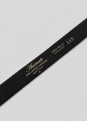 Cintura uomo in pelle di agnello liscia 3 cm con fibbia classica