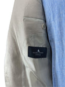 Abito uomo sartoriale 2 bottoni drop 6 in puro lino foderato