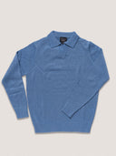 Maglia uomo con scollo a V in misto lana