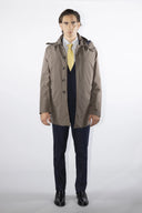 Cappotto tecnico da uomo con cappuccio e interno in piumino estraibili