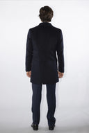 Cappotto doppiopetto sartoriale da uomo in pregiata lana