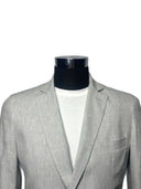 Giacca uomo sartoriale 2 bottoni in lino e cotone sfoderata