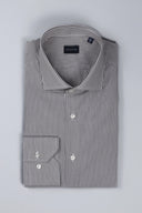 Camicia uomo Bagariny sartoriale in cotone popeline stretch bastoncino - slim fit