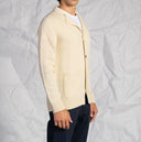 Cardigan uomo con bottoni in colorazione beige