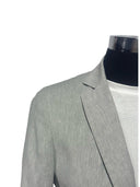 Giacca uomo sartoriale 2 bottoni in lino e cotone sfoderata