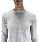 Maglia girocollo in misto lana merino