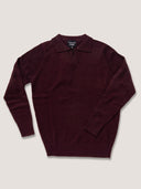 Maglia uomo con scollo a V in misto lana