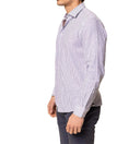 Camicia uomo in lino e cotone collo francese - slim fit