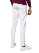 Jeans classico 5 tasche in denim leggero bianco