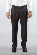 Pantalone classico sartoriale uomo Alexander drop 4 in flanella di lana con pinces