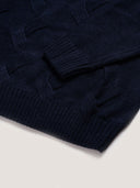 Maglia uomo dolcevita intrecciato in misto lana