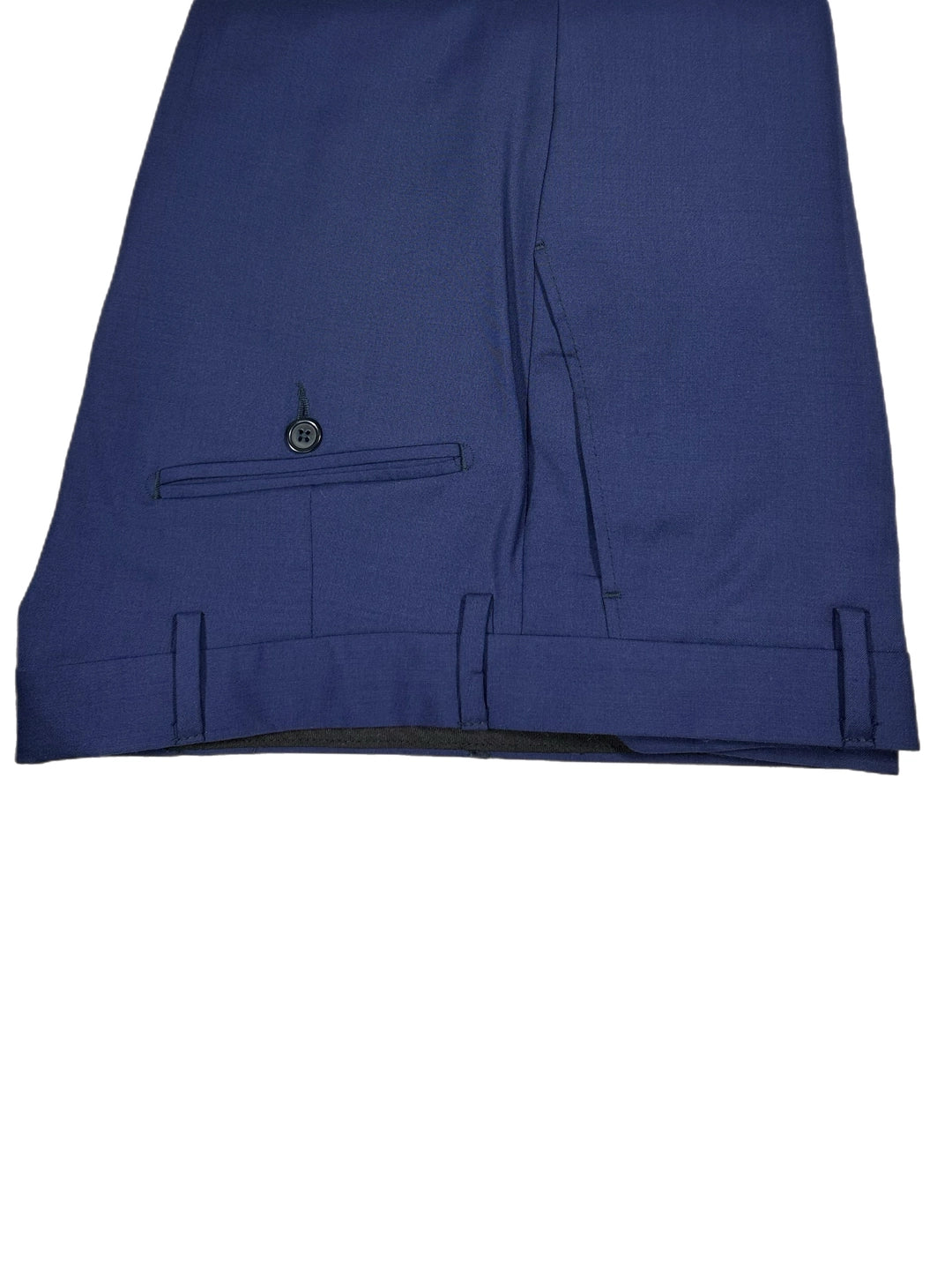 Pantalón De Traje Classic Fit Fresco De Lana Azul Marino - Purificacion Garcia España