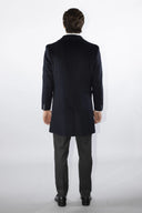 Cappotto classico monopetto uomo sartoriale in lana e cashmere