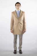 Cappotto classico monopetto uomo sartoriale in lana e cashmere