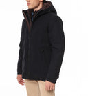 Giaccone uomo casual in panno con cappuccio