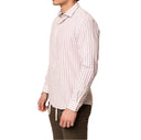 Camicia uomo in lino e cotone collo francese - slim fit
