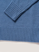 Maglia uomo con scollo a V in misto lana