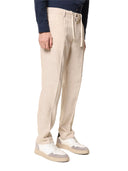 Pantalone uomo in lino e cotone con coulisse – slim fit